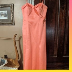 Alfred Angelo coral bridesmaid/prom dress